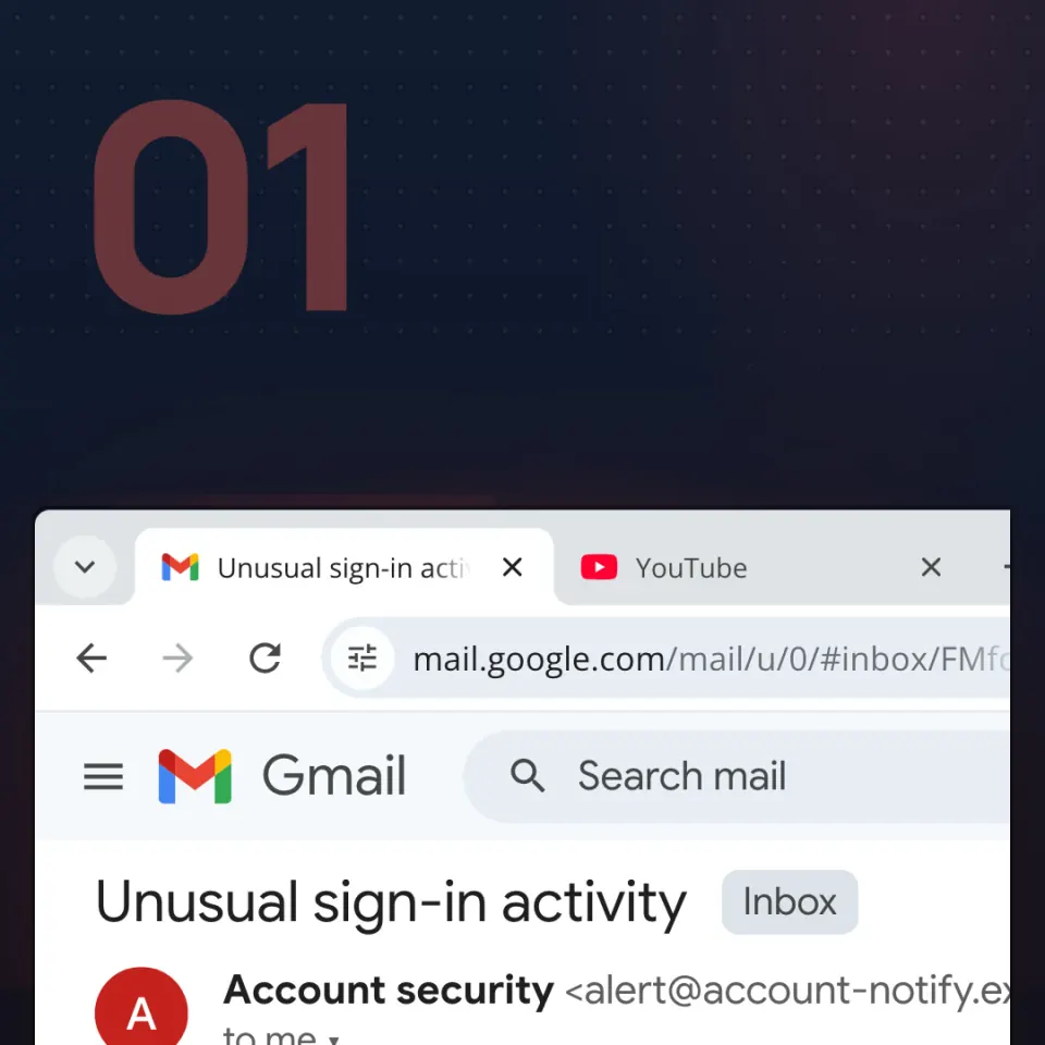 Modern email phishing