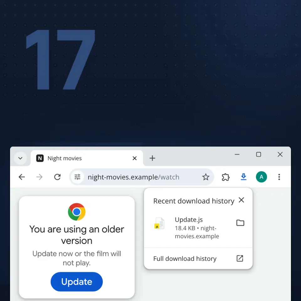 Fake browser and software updates
