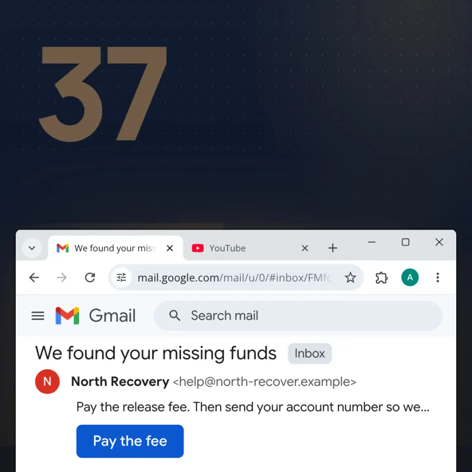 Do not pay to get the money back