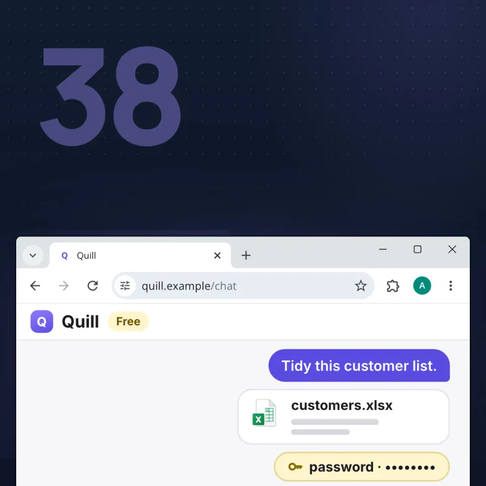 Do not paste a secret into the wrong chat