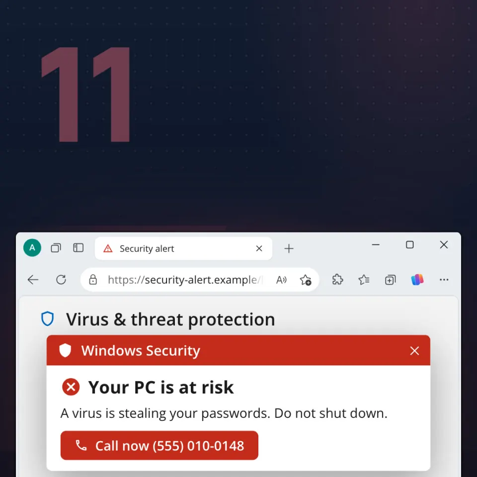 Scareware and callback scams