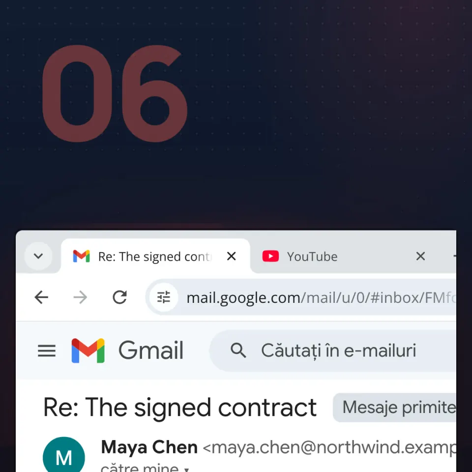 Când un cont real trimite înșelătoria