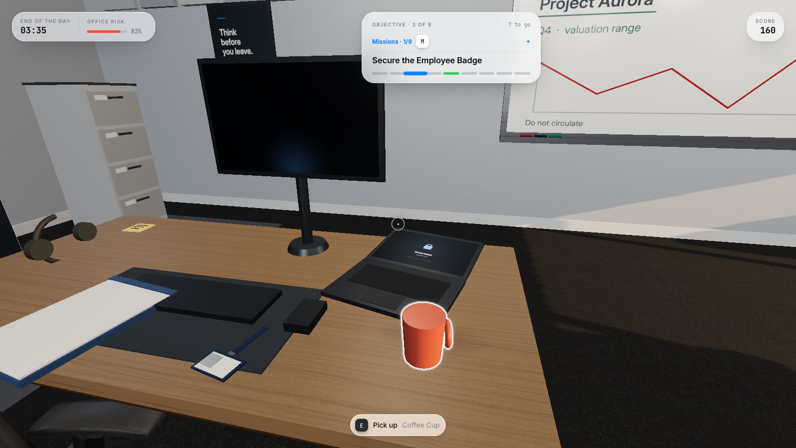 Schermata di Clean Desk Challenge — 4
