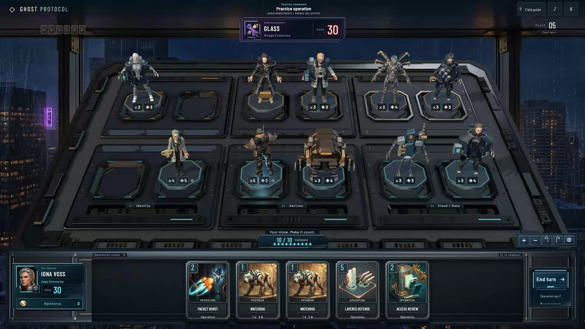 Read threats and combine powers across the command table.