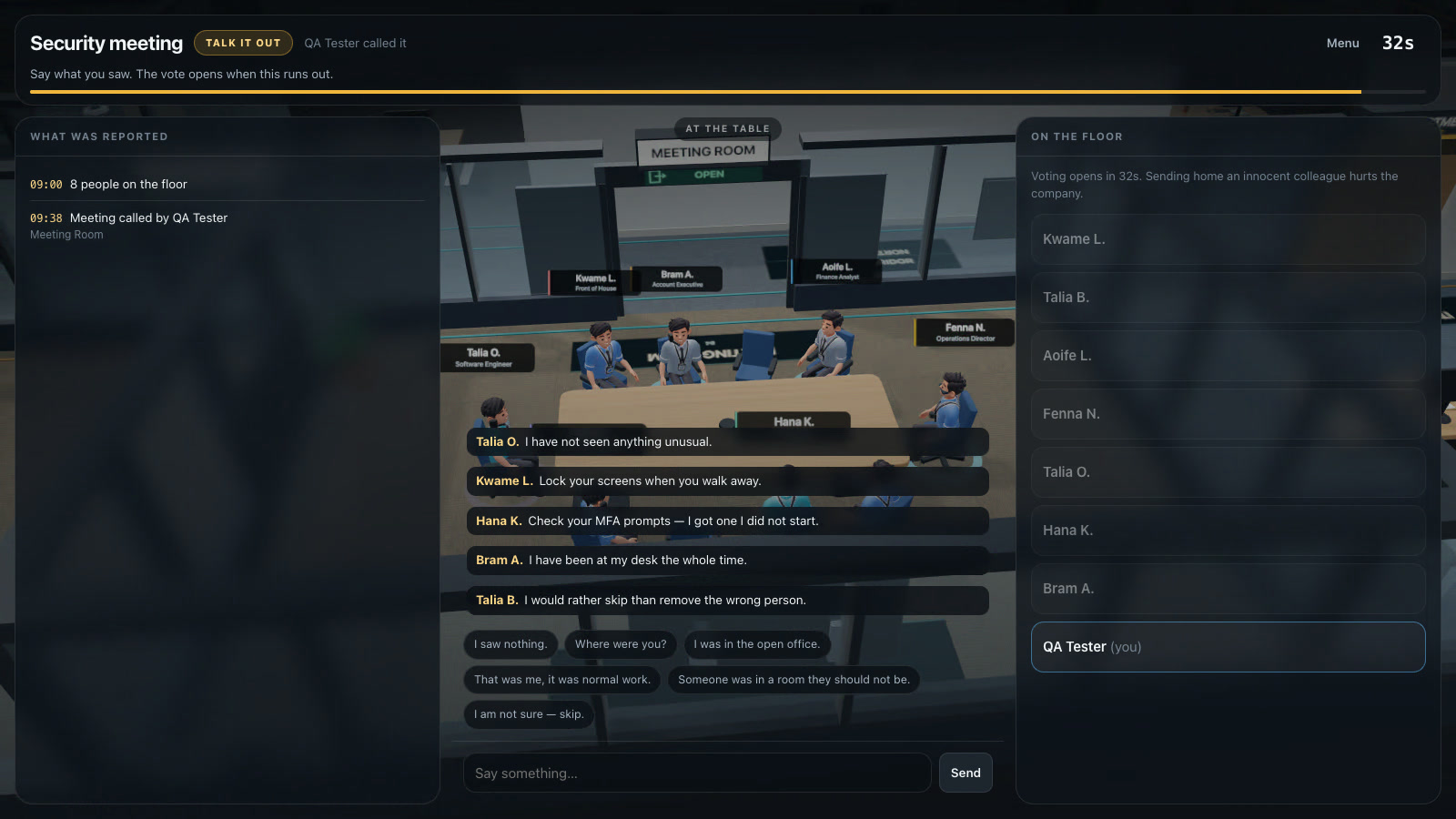 Spielaufnahme aus INSIDER — 5