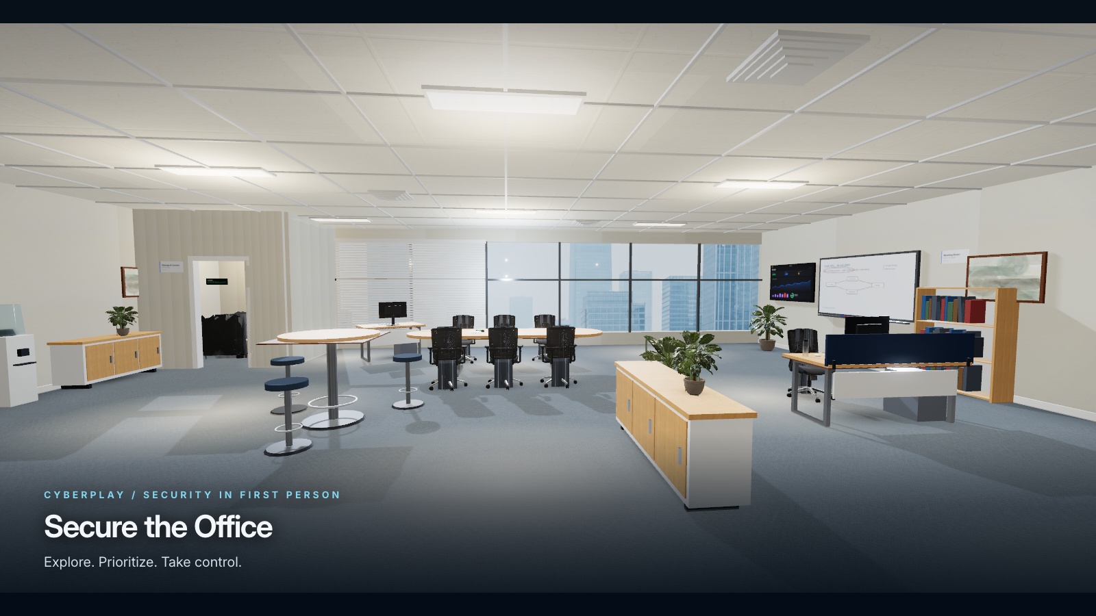 Scena del gioco Secure the Office.