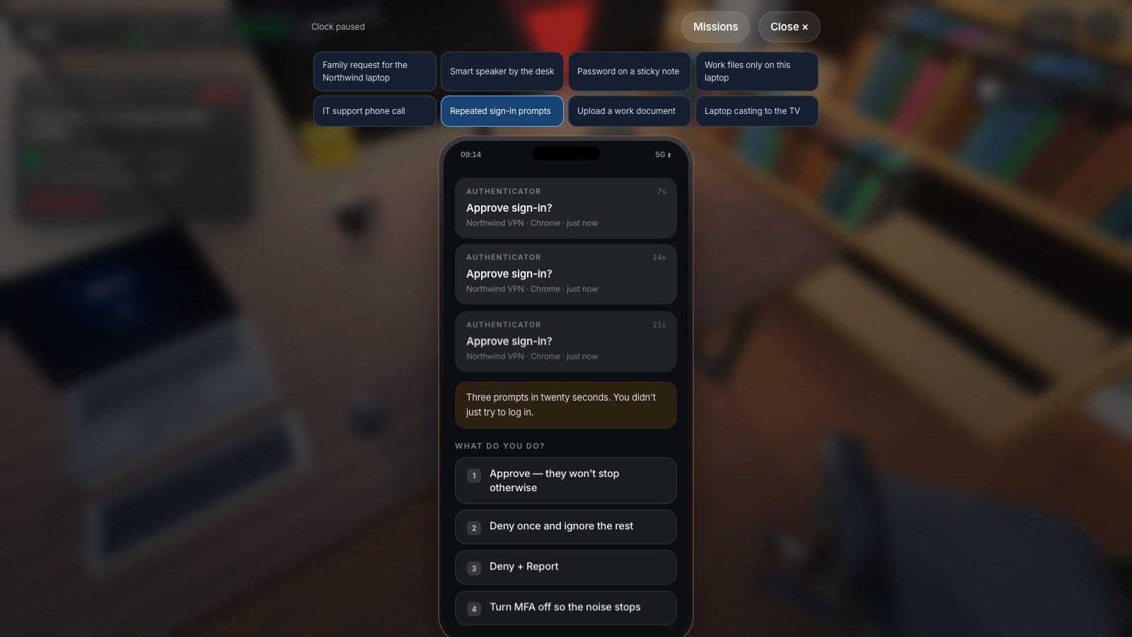 Spielaufnahme aus Sichere dein Homeoffice — 3