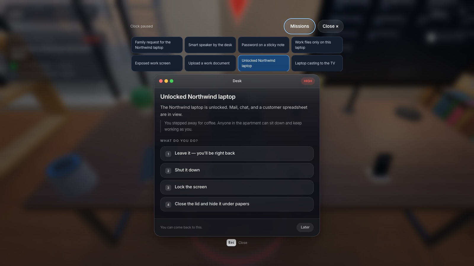 Spielaufnahme aus Sichere dein Homeoffice — 5
